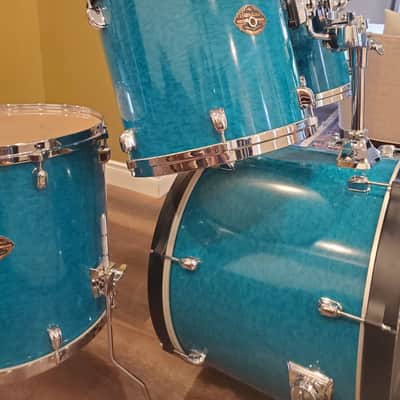 Tama Starclassic Performer Drums 1990s - Gravure Marine Blue image 8