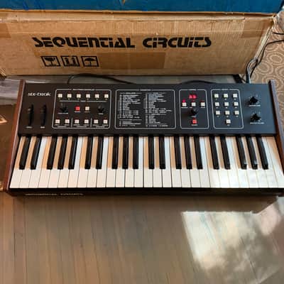 VTG Sequential Circuits Six-Trak Analog Synthesizer + Orig Box, Foam, Manual (Upgraded NVRAM) image 3