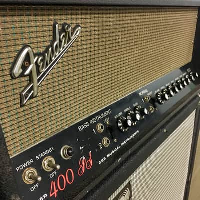 Fender 400-ps c 1969 original vintage USA 500 watt all tube monster bass guitar amplifier image 3