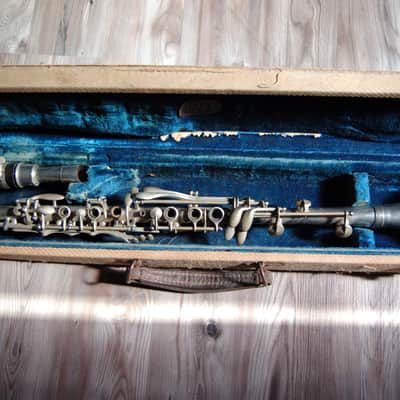 Noblet Metal Clarinet -1950's W/Original Case 1950's Silver image 3