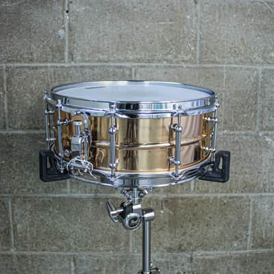 Pearl 5.5" x 14" Pearl Bronze Sensitone Snare Drum with Tube Lugs - Early 2000's image 3