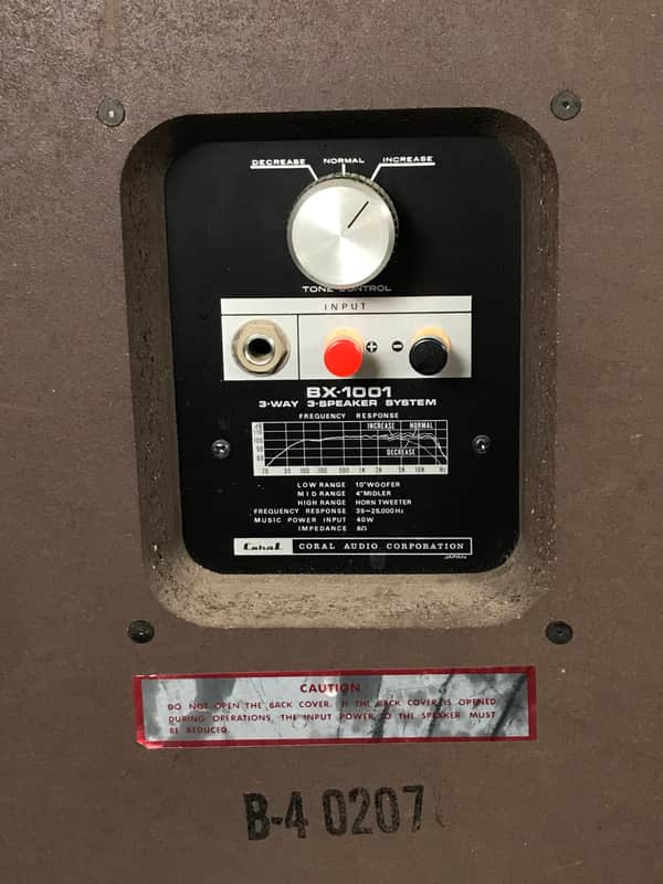 Coral BX-1001 3-Way Speaker Pair, circa early 70s | Reverb Belgium