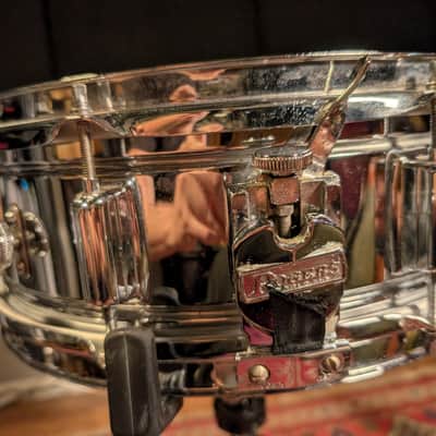 Rogers Dayton Powertone Snare COB 1960s - Chrome over brass image 4