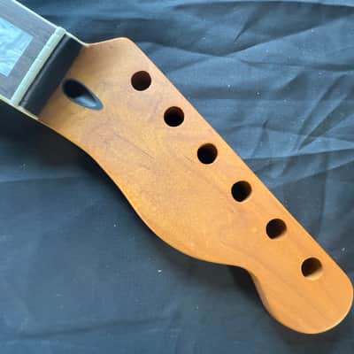 BMC Guitar Neck Tele® Telecaster® 22 Fret Maple MOP Block Inlays Bound With Rosewood Fingerboard Nitro Lacquer 2025 - 9.5 Radius   [TN110] image 2