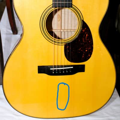 Martin Custom Shop 0M-28 Alpine Spruce Red Curly Maple image 2