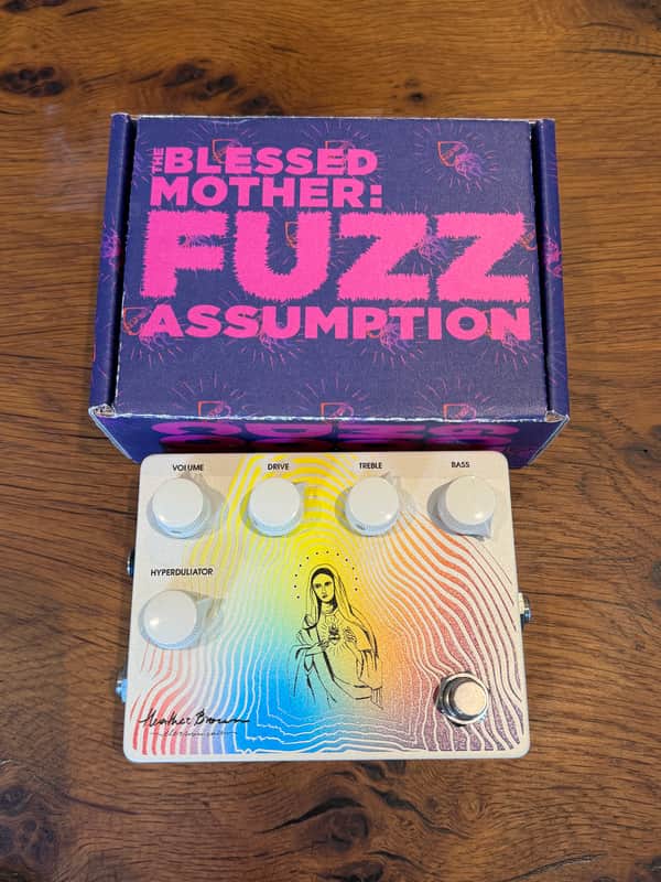 Heather Brown Electronicals The Blessed Mother: The Fuzz Assumption 2021 - White / Rainbow Graphic image 1
