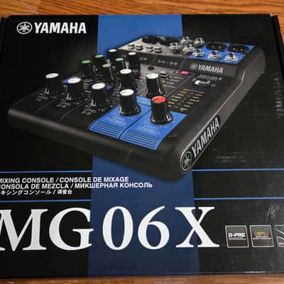 Yamaha MG06X 6 Channel Analog Mixer 2017 - Present - Black image 2