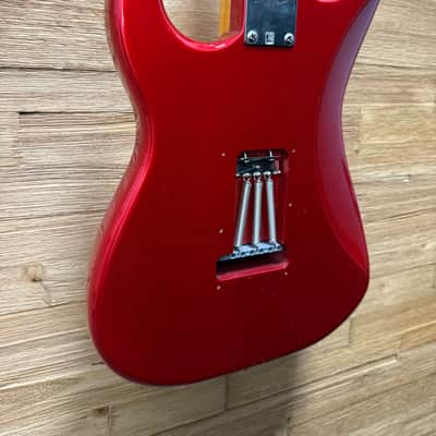 Squier Classic Vibe 50’s FSR Stratocaster - Candy Apple Red w/matching headstock -Upgraded tuners and pickups + sc image 12