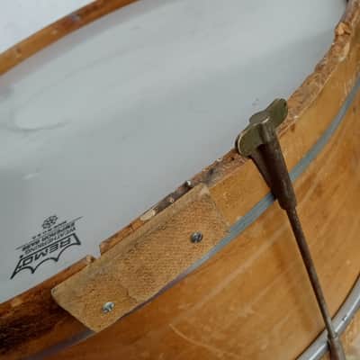 Leedy 8x24" 1-Ply Solid Maple Bass Drum RARE Vintage 10s Indianapolis Early USA image 6