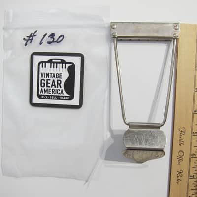 Harmony & Silvertone Archtop & Flat Top Guitar Tailpiece Authentic Vintage Part Circa-1950s-1960s-Nickel Silver image 7