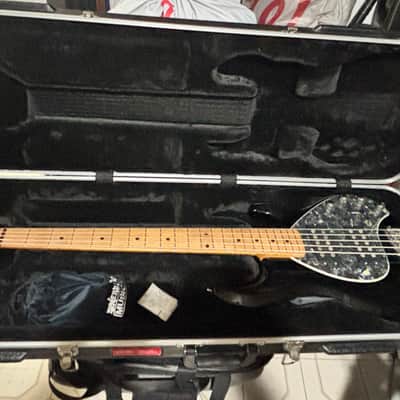 Black Ernie Ball Music Man StingRay Special 5 HH with Roasted Maple Custom Pickguard image 9