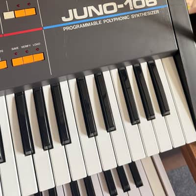 Roland Juno-106 61-Key Programmable Polyphonic Synthesizer 1984 - 1985 - Black image 6