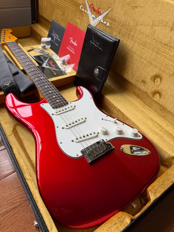 2025 Fender Custom Shop Stratocaster Custom Deluxe W25 Limited NOS - Candy Apple Red image 1