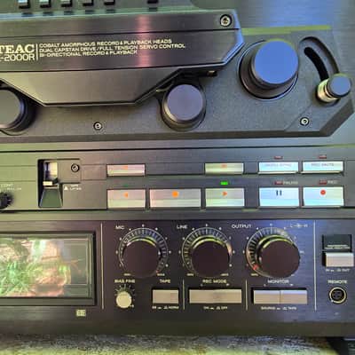 TEAC X-2000R Pro Serviced 1/4" 2-Track Open Reel Tape Recorder, Wood Case image 5
