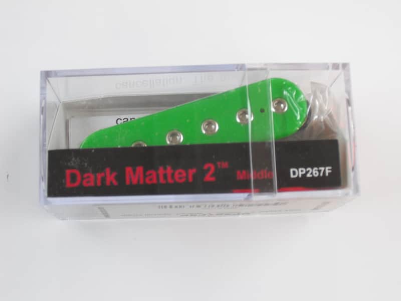 DiMarzio Dark Matter 2 Middle Single Coil Pick-up Green W/Chrome Poles DP 267 F image 1