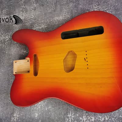 TL Body With Contours 3 Piece Alder, Sienna Burst, Custom T-Style Body, Vintage Guitar Part, Guitar DIY Building Kit, image 4