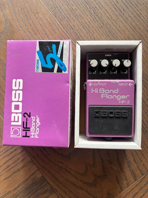 BOSS HF-2 Hi Band Flanger Vintage Flanger Pedal w/ Original Box – Used image 1
