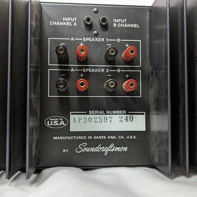Vintage Soundcraftsmen A5002 Class H Solid State Stereo Power Amplifier - 250WPC image 11