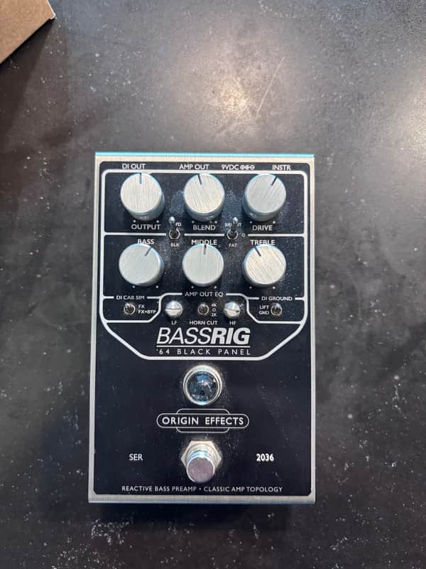 Origin Effects BASSRIG '64 Black Panel