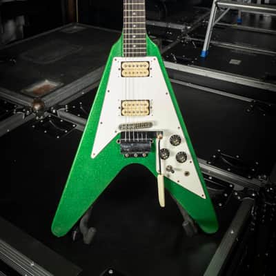 Greco Flying V 1978 - Green Sparkle image 9
