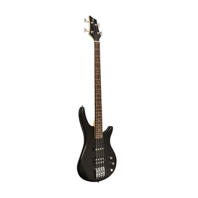 Stagg Fusion Electric Bass Guitar In Black - Ash Body With Versatile Pickup Configuration image 2