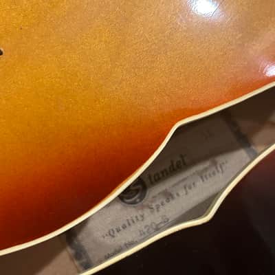 Vintage Standel 420-S Semi Hollow 1960’s Husk Sunburst image 4