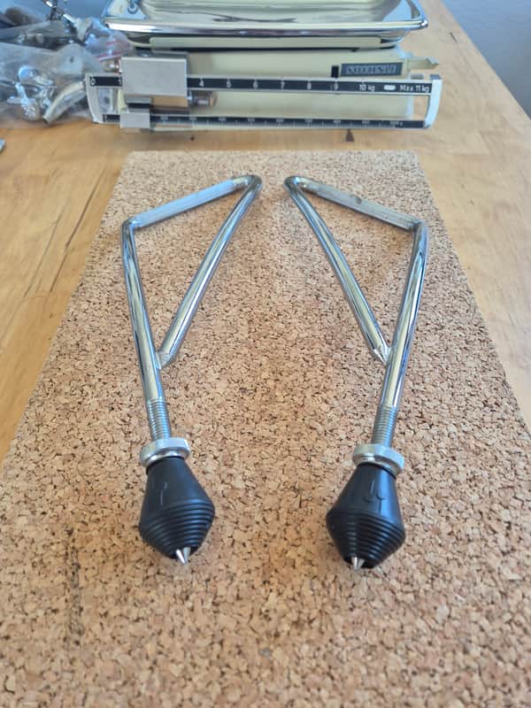 Sonor Phonic Bassdrum Spurs ~1980 - Chrome image 1