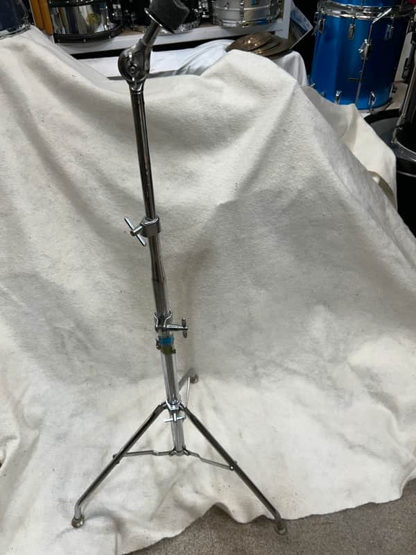 Ludwig Hercules Swivel foot/tube leg Straight Cymbal Stand (1285-CyS-12275) early 70's - chrome image 1