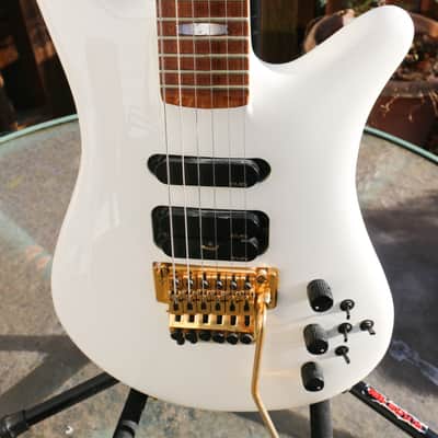 Spector (Kramer Era) NS-6 Guitar White w/Gold HW image 5