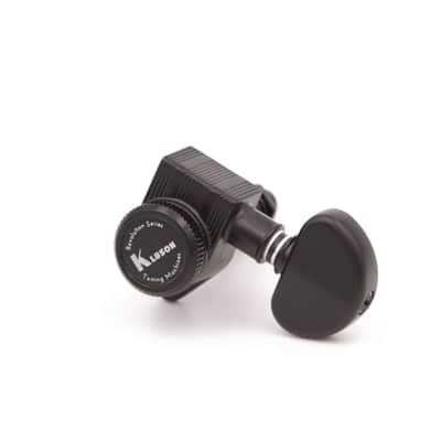 Kluson 3x3 Revolution E-Mount 90deg 20:1 ratio Locking Tuners, Black image 3