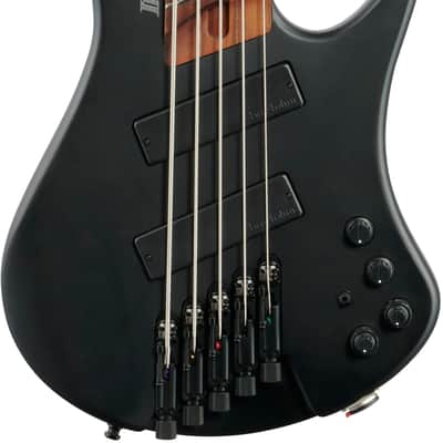 Ibanez EHB1005MS Bass Guitar (with Gig Bag), Flat Black image 2