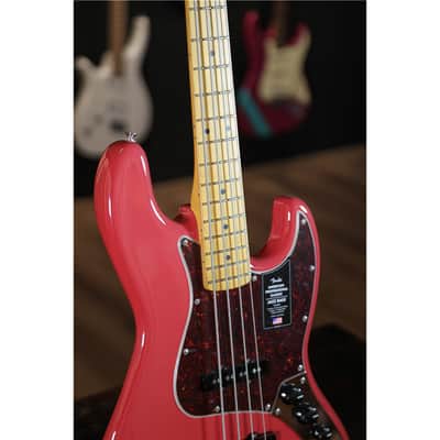 FENDER American Professional Classic Jazz Bass MN Faded Dakota Red image 5