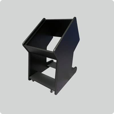 RAB Audio RAB Audio ProRak M20 12U Upper + 8U Lower Rolling Side Car Rack - Black image 6
