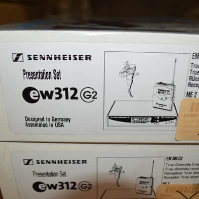 Sennheiser EW 312 G2 wireless lavalier microphone system-NOT FOR USA image 2