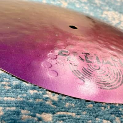 SUPER RARE PSYCHEDELIC PURPLE 12" Sabian TONY VERDEROSA VFX Mini Hats 780g 1428g image 9