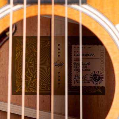 Taylor Gold Label 517e Shaded Edgeburst Acoustic Electric Guitar with Case image 7
