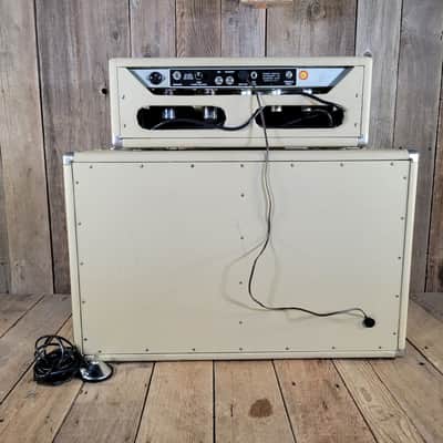 Fender Bandmaster Head and Cabinet 1963 Smooth White Tolex Original Covers Near Mint - White image 9