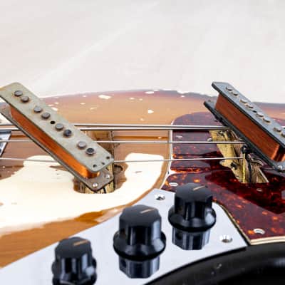1969 Fender Jazz Bass Sunburst Faux Burst Vintage Bass w/ Case image 19