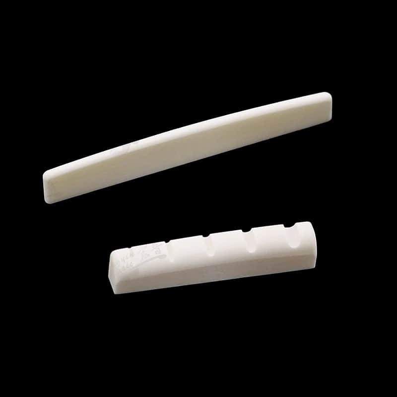 5 string bass Bone Nut Bone Saddle,48X6X10、74X3x10mm image 1