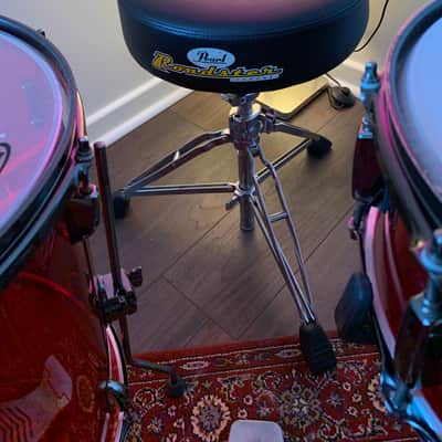Peace Echoplasma - 5pc Acrylic Drum Kit wine red WITH Yamaha Hardware, Stool & Zildjian Cymbals image 5