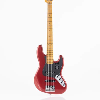 Fender American Ultra II Jazz Bass V with Maple Fretboard - Sinister Red image 3