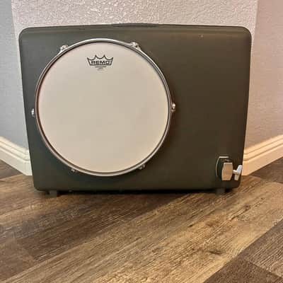 “GREY GOOSE” busker style suitcase drum by Vintage Suitcase Kick Drums image 4