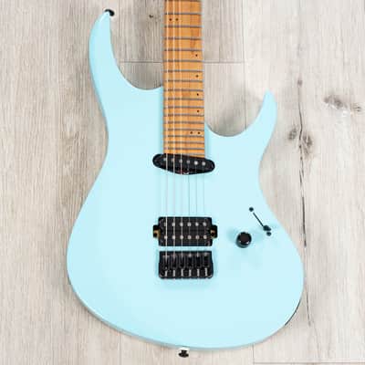 Balaguer Select Diablo Retro 27-Fret Guitar, Roasted Maple Fretboard, Hardtail, Cerulean Blue image 2