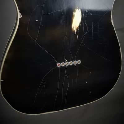 Manuel Ali Guitars Custom Thinline Relic 2020 relic black image 12