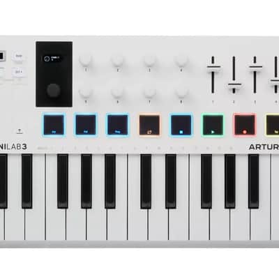 Arturia MiniLab 3 25-Key MIDI Controller - White