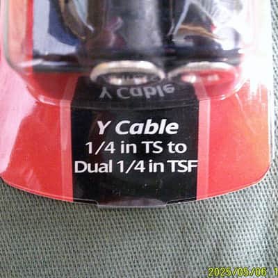 Hosa YPP111 YPP-111 1/4" TS to Dual 1/4" TS Female - 6" 2010s - Standard image 2