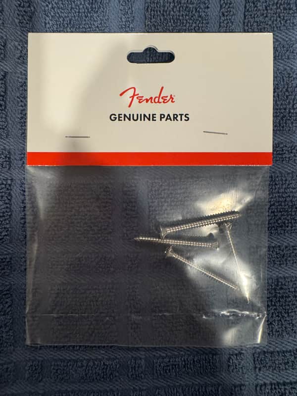 Fender Neck Mounting Screws - Chrome (set of 4) - Chrome image 1