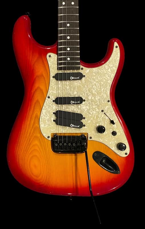 Charvel ST Custom - Circa 1990 1991 - MIJ - Made in Japan - Cherry Sunburst - w/ HSC image 1