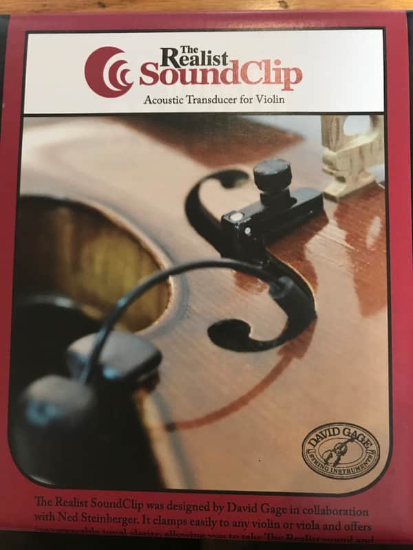 David Gage The Realist Sound Clip Acoustic Transducer for Violin/Viola image 1