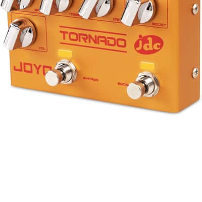 Joyo Tornado R21 2023 - Gold Red JOYO Overdrive Effect Pedal Dual Channel with Independent Footswitch for Electric Guitar - JDC Signature (TORNADO R-21) image 1